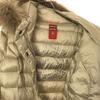 CAPEHORN Raccoon Fur Down Coat 42 Beige Women Used