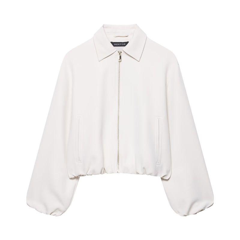 Kaslead New Women Clothes Western Style Fashion Zip-up Puffy Jacket 8372246 712