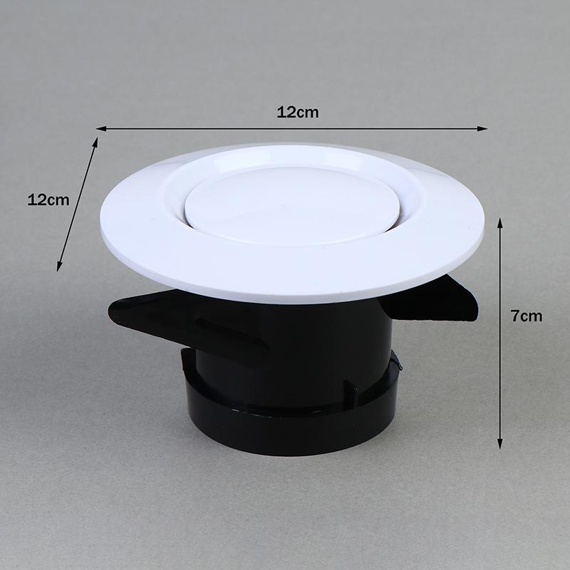 

Adjustable Round Air Vent Extractor Valve 75-200Mm Air Vent Extract Valve Grille Wall Mount Ceiling Air Vent Cover A1