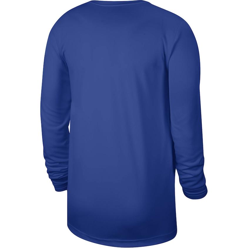 Nike X NBA Collaboration New York Knicks 2023-24 Season Training Quick-Dry Long Sleeve T-Shirt Unisex Tops Blue FD9959-495