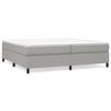 3144447 vidaXL Lit à sommier tapissier avec matelas Gris clair 200x200cm Tissu
