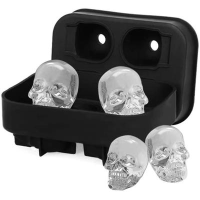 ICE TRAY - ICE BAG Skull Ice Cube Molds,3D Silicone Skull Ice Molds I317
