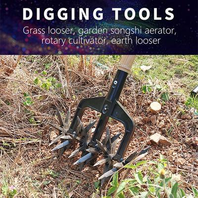 Manual Rotary Tiller Tools Lawn Tiller Lawn Scarifier Garden Scarifier Aerator Garden Tools For Garden Orchard Garden Planting