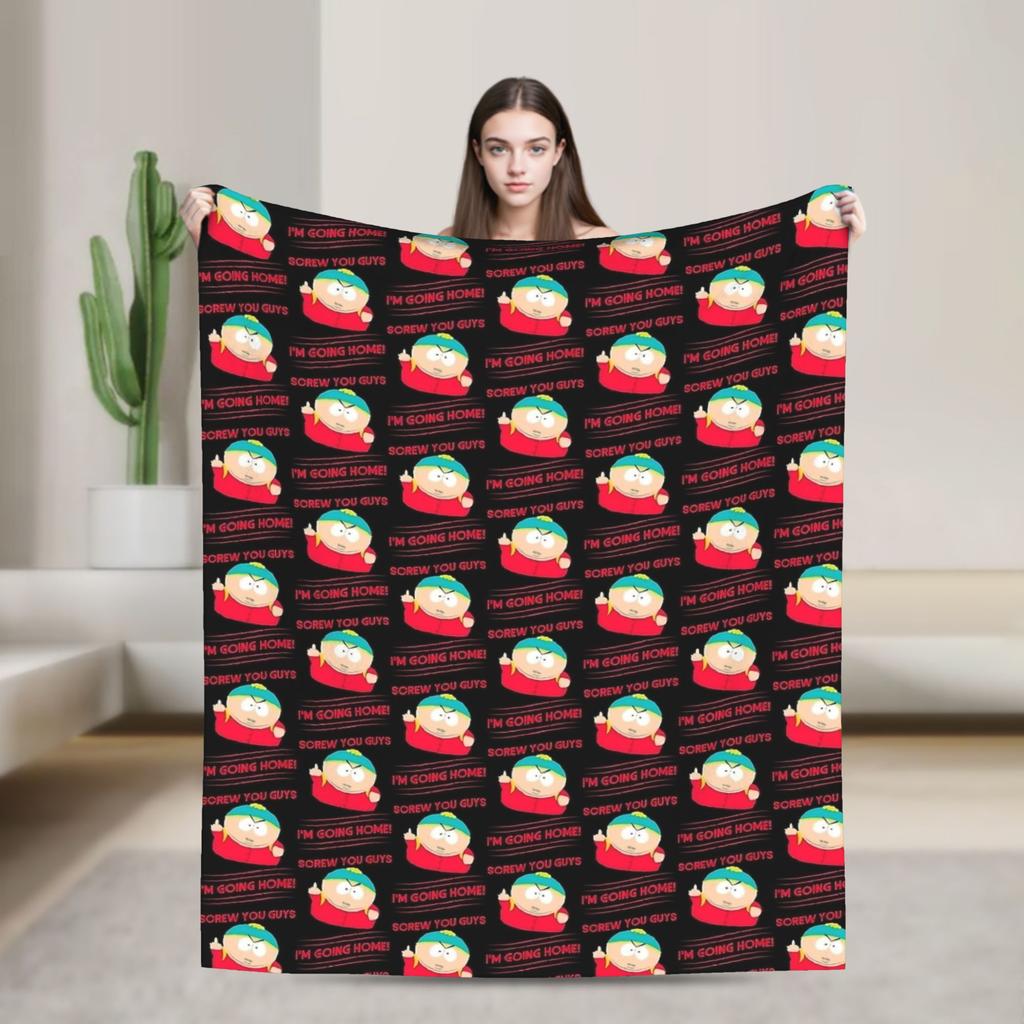Souths Parks Mr. Hankey Christmas Blanket Flannel Textile Decor Breathable Super Soft Throw Blankets for Bedding Couch Quilt