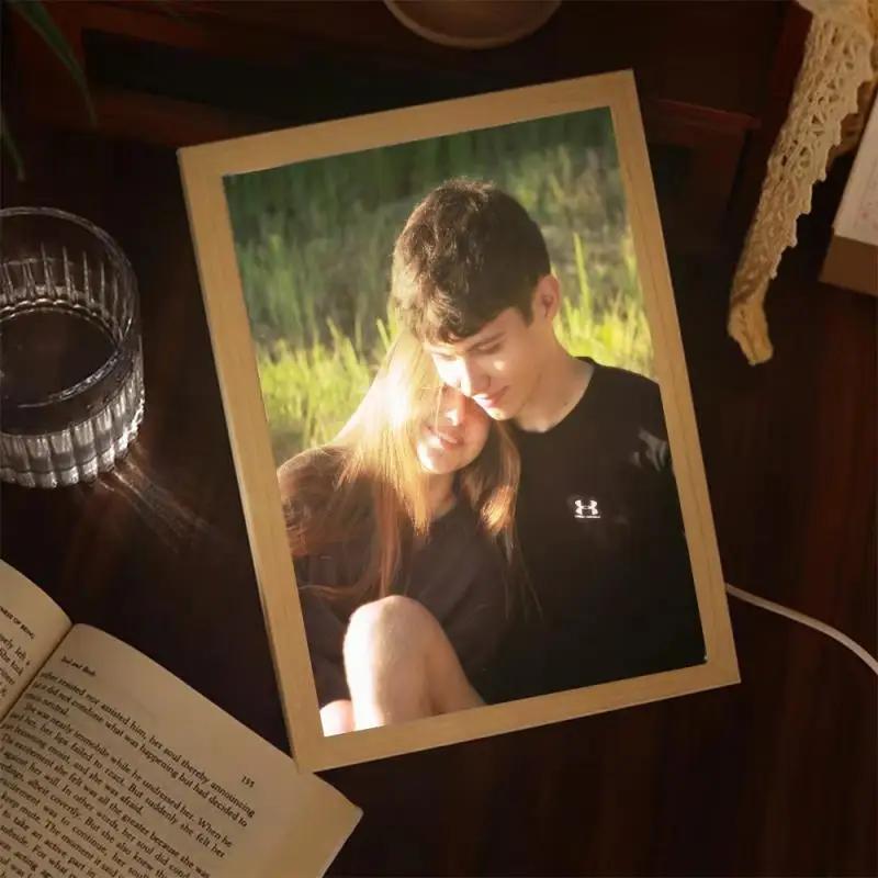 LED Lightbox Photo Frame Set for Modern Home Decor, Transforms Sketches with Colorful Light Magic