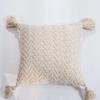 REGINA Cute Tassels Chenille Pillow Case Nordic Bed Knitted Pillow Cover Fall Home Decorative Pillowcase Sofa Soft Cushion Cover