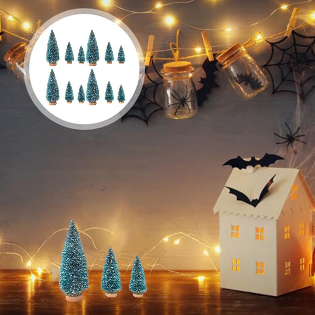 Artificial Tree Bottle Brush Tree Miniature Pine Trees Sturdy Design DIY Crafts