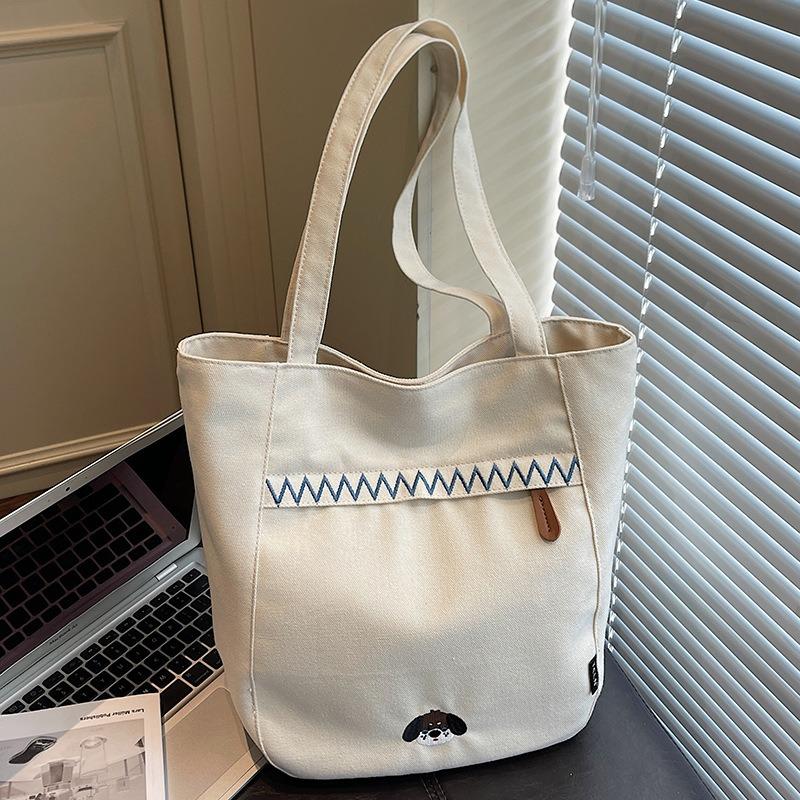 Autumn new bag solid color large capacity shoulder bag women's simple bucket bag underarm bag women's bag