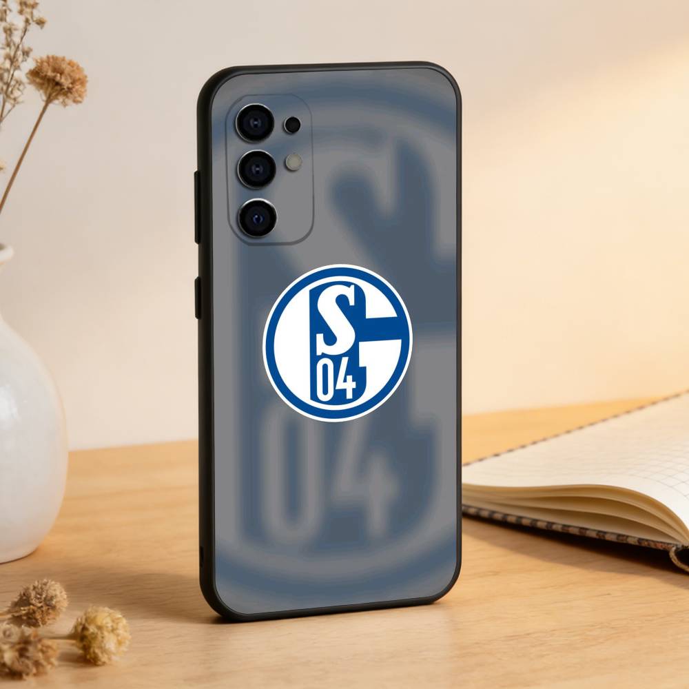 S-Schalke 04-PC Phone Case Black Silicone Soft For Samsung S25,S24,S21,S22,S23,S30,Ultra,S20,Plus,Fe,Lite