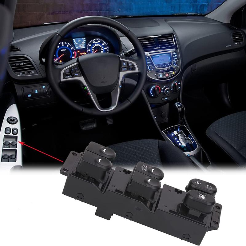 Car Accessories for Hyundai Accent 2011-2017 Front Left LHD Elecrtic Power Window Switch Lifter Control Button Auto Down Parts