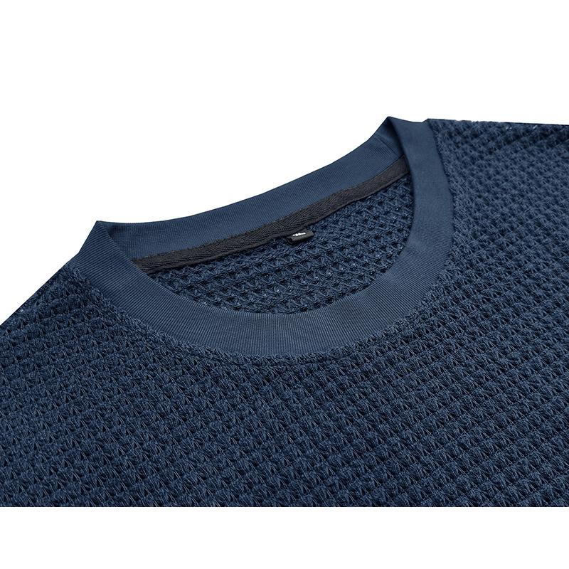 T-shirt in Maglia Casual da Uomo Girocollo Manica Corta Larga