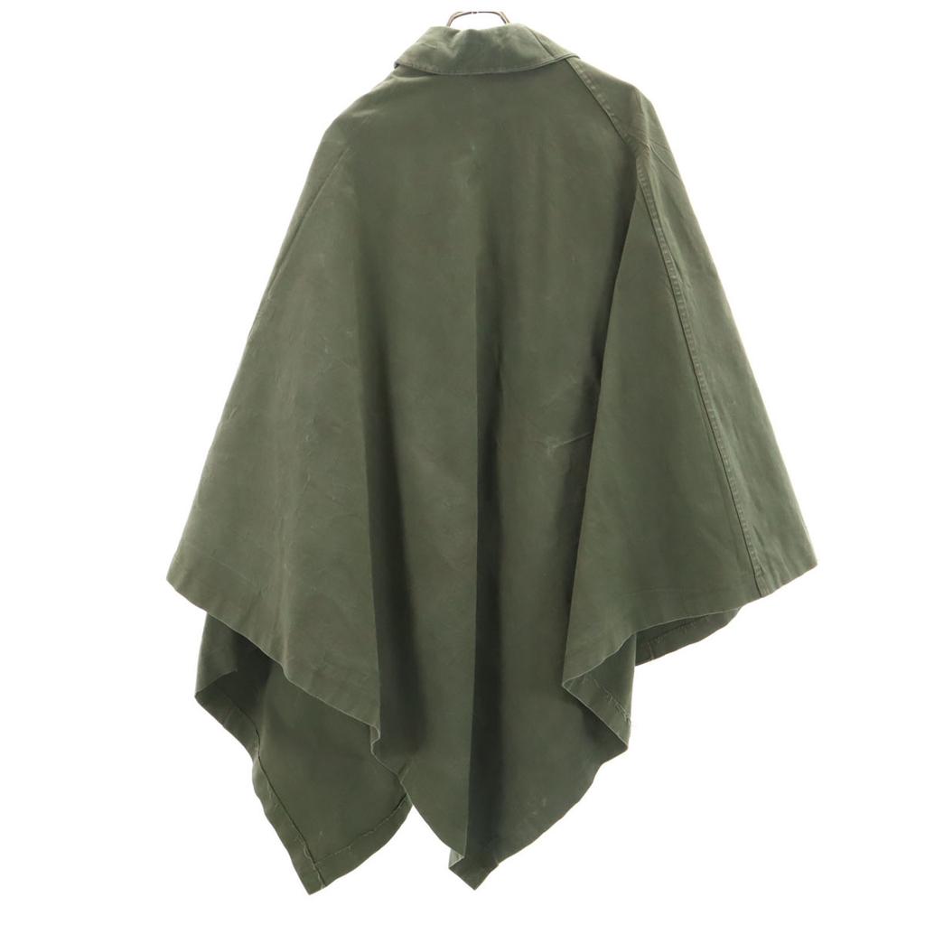 DUTCH ARMY 70s Vintage Sniper military poncho khaki Men's Used