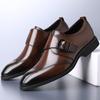 British Luxury Casual Men Business Leather Shoes Outdoor Fashion Brand Antiskid Formal Loafers Italian Male Wedding Flats Shoes