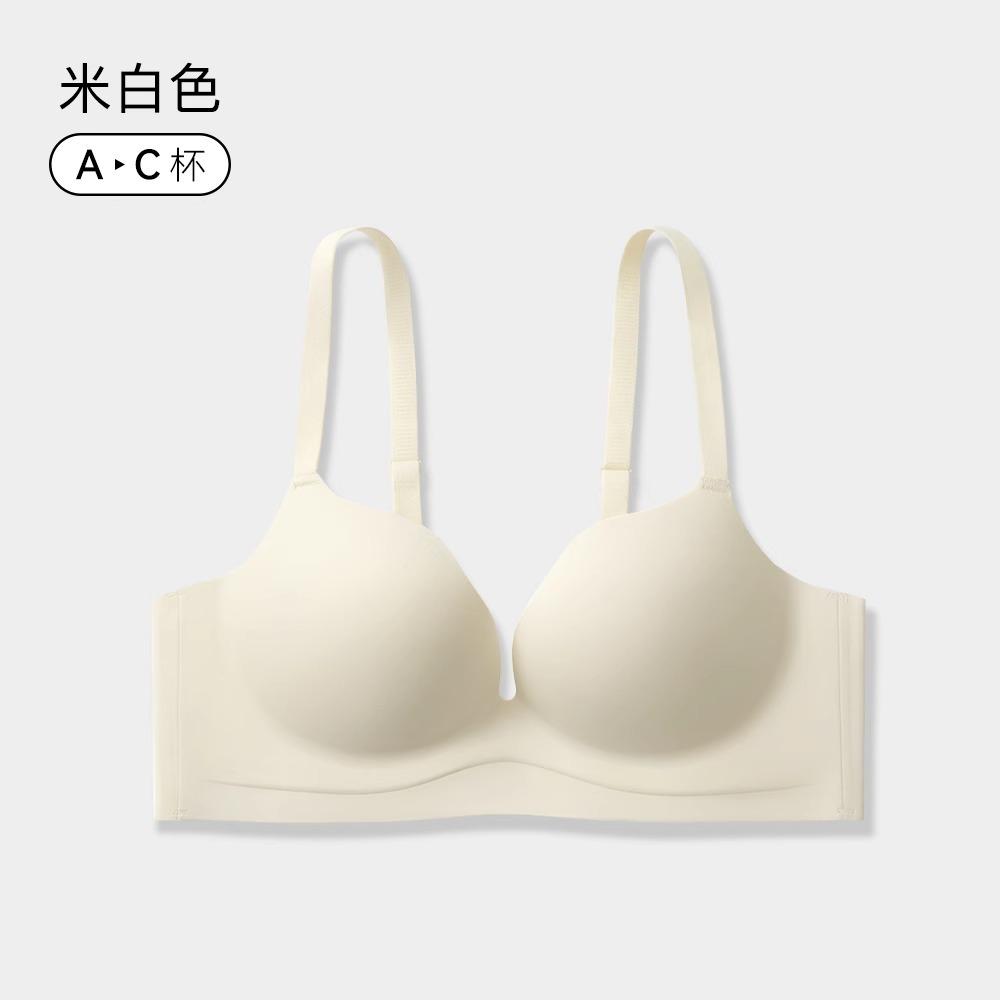 

Shell cup female comfortable no steel ring upper support anti-sagging breast seamless sexy bra cover S 32/70ABC