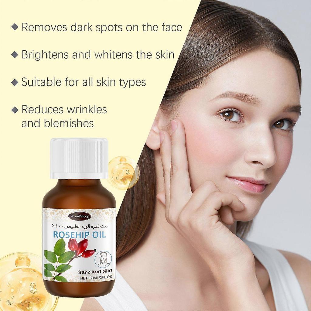 Woodsleep Rosehip Care Oil Nourishes And Moisturizes, Improves Fine Lines On The Face, And Makes The Skin Smooth And Firm