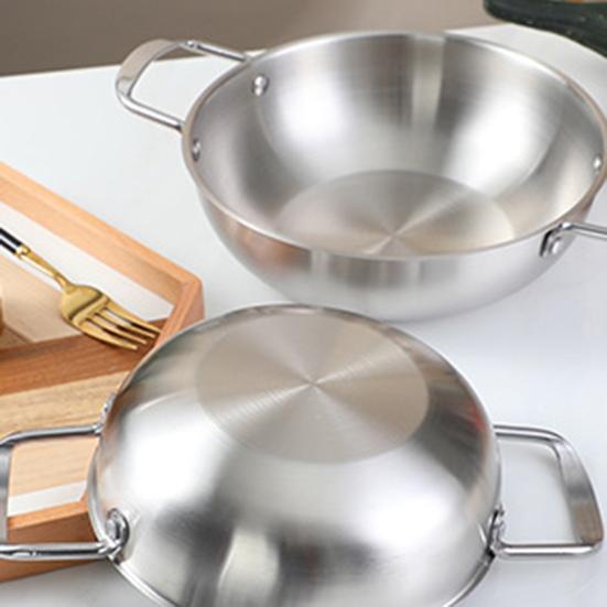Modern Ramen Steel Simple Pan Reusable Stainless Operation