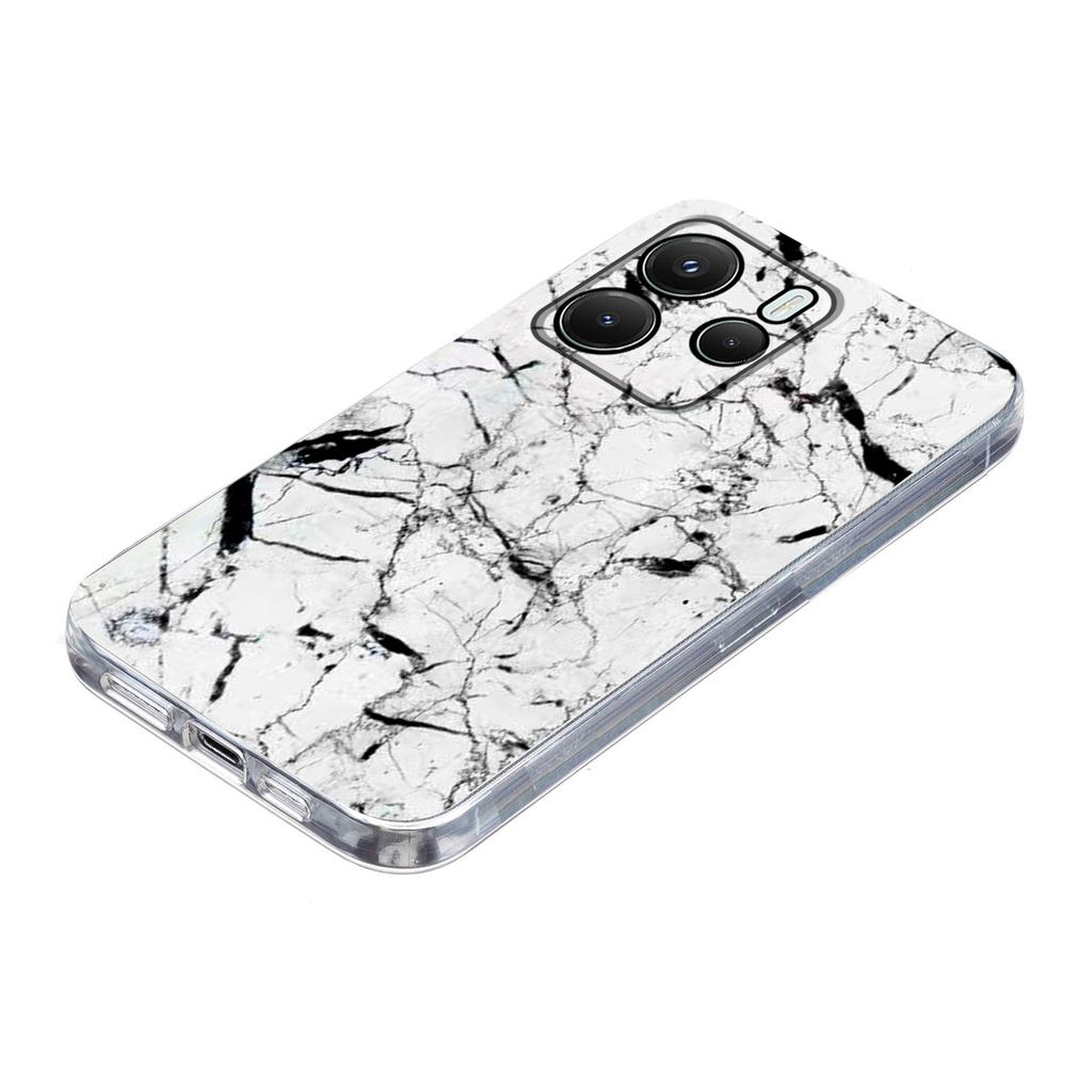 For Xiaomi Redmi Note 14 4G (164.84mm) Case Marble Pattern Printing Soft TPU Phone Cover