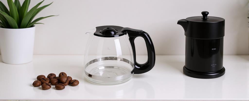 Glass Coffee Pot Easy to Clean Heat Cold Proof Coffee Maker Replacement   with Handle