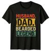 Husband Dad Bearded Legend Unisexs TShirt Bearded Father Fathers Day Gift For Him