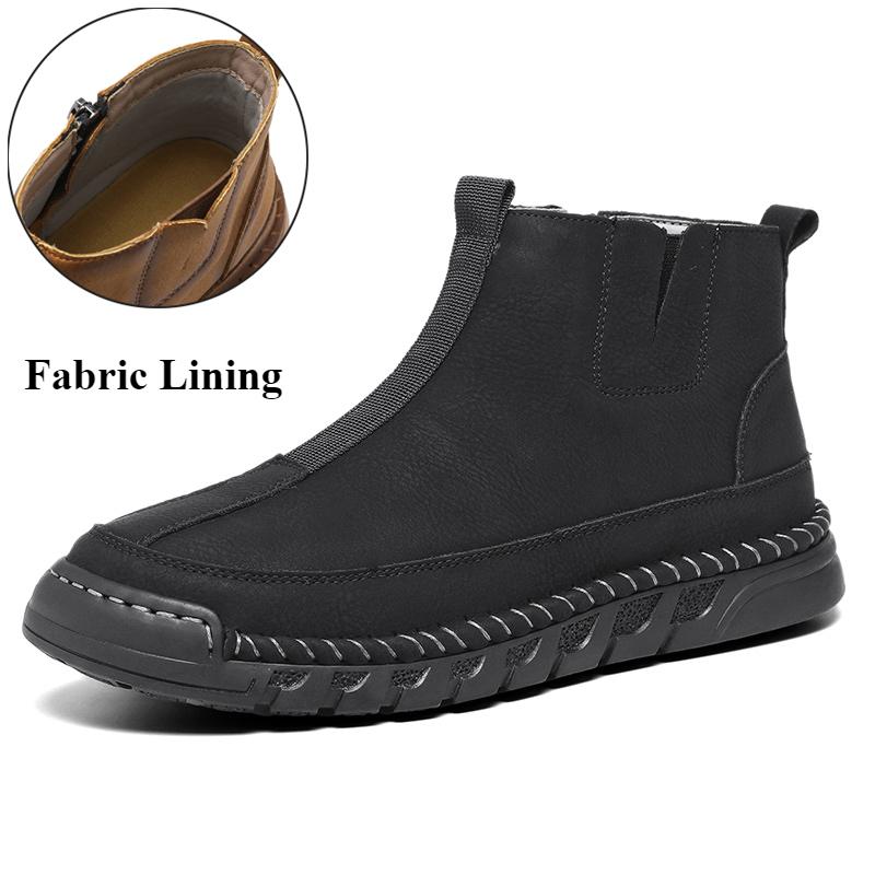 

Мужские ботильоны, мягкие туфли, повседневная обувь, осень и зима, большие размеры 39-46 44 темно-синий