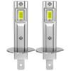 2 ks H1 LED žárovky do světlometů do auta Bez ventilátoru H3 Mlhová světla 18000Lm 30W Světlo pro denní svícení Super Jasná Mlhová světla 6500K Bílá 12V