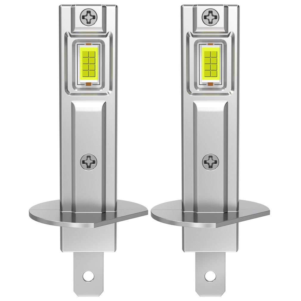 2 ks H1 LED žárovky do světlometů do auta Bez ventilátoru H3 Mlhová světla 18000Lm 30W Světlo pro denní svícení Super Jasná Mlhová světla 6500K Bílá 12V