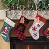4PC Set Black/White Christmas Tree Decorations Picks Woolen Candy Curly Pick, Christmas Bells Picks Christmas Tree Decorations Home Office Vase Party
