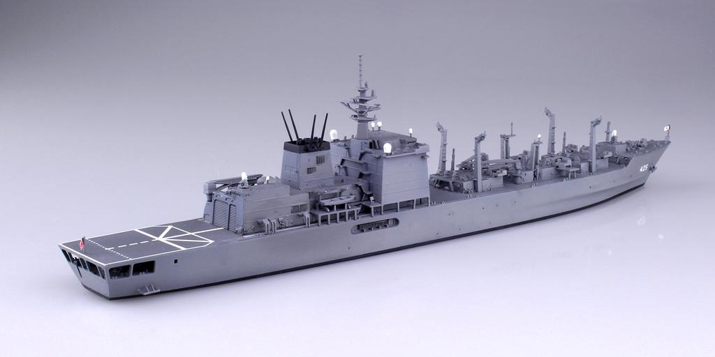 Aoshima Bunka Kyozai Waterline Series Japan Maritime Force Supply Ship Mashu SP Plastic Model Kit Co., Ltd. 1/700 No.SP Self-Defense