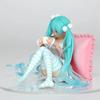 16CM Anime Figure Hatsune Miku Figure Loungewear Ponytail Girl Kariko Koyama Pillow Sitting Model Toy Figuine PVC Action Model