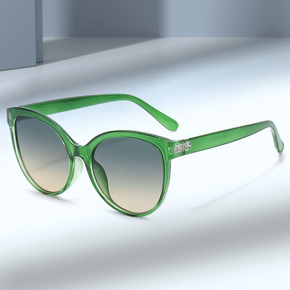 Summer Fashion Cat Eye Large Frame Sunglasses Retro Women UV400 Protection Shades Eyewear Casual Driving Glasses