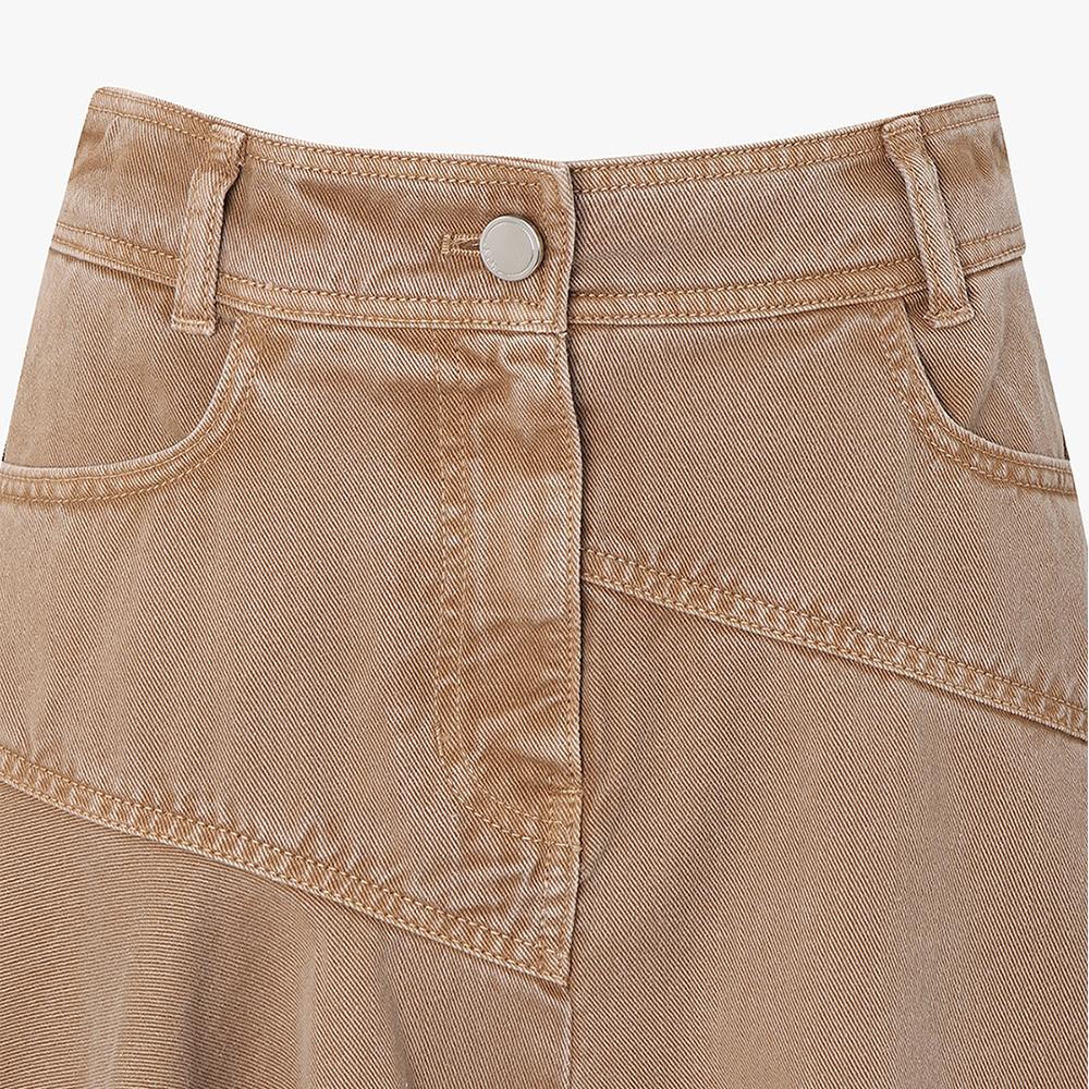 Ibiem Flare Denim Skirt Emp1Dsk030