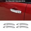 4x Verchromte Türgriffe L&R Dekorabdeckungen Schale Für 15+ Chevy Colorado /GMC Canyon