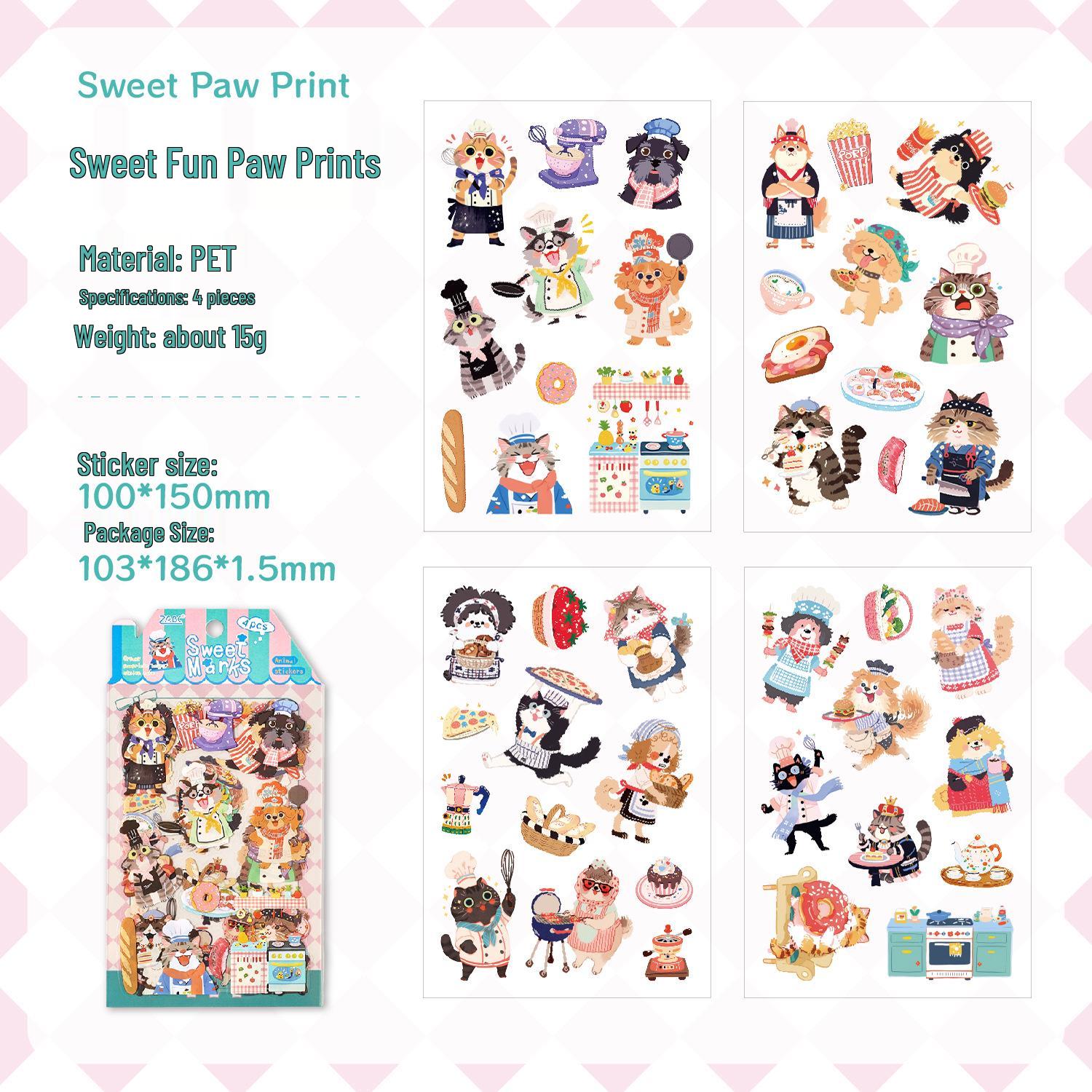 Yue Zhen Cute Pet Stickers: Children s Daily Life & Journal Decor