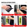 For Jeep 4pcs Car Logo Door Reflective Strips Sticker Security Warning Stickers Accessories Cherokee Wrangler JK Gladiator AJP1