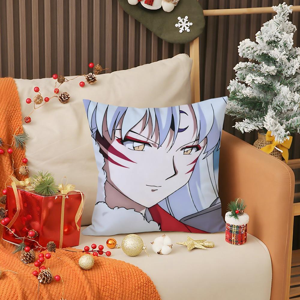 Anime Cool L-Inuyasha Sesshomaru Pillow Case Printing Pillowcase Living Room Sofa Cushion Cover Bedroom Room Decor