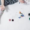 100 Stück/Rolle Belohnungsaufkleber Fünfzackiger Stern Selbstklebend Wasserdicht Starke Haftung Abnehmbar DIY PVC Kinder Ermutigung Motivierend Lehrer