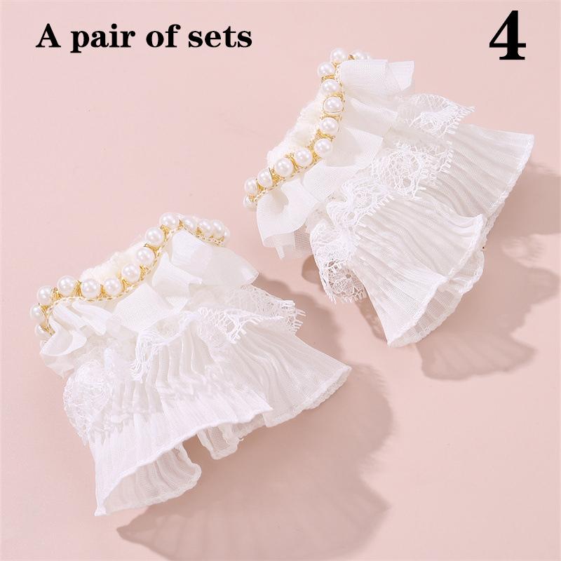 

1Pcs/1Pair Nail Photos Shooting Props Gauze With Pearl Photography Background Tulle Items Fotografia Backdrops Decor Materials