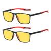2PCS Night Posensitive Color Changing Sports Glasses for Men Fashionable and Trendy UV Resistant Glasses