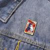2Pcs Cartoon Cat Enamel Brooch Romantic Tarot Card Design Valentine's Day Gift Lapel Pin Badge Backpack Clothing Hat Accessories