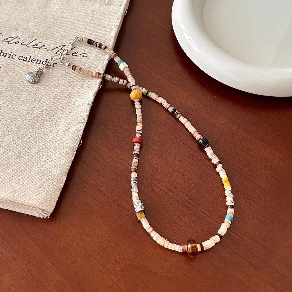 Collier de Perles en Pierre Naturelle pour Femmes - Choker Chaîne Clavicule de Luxe 2025