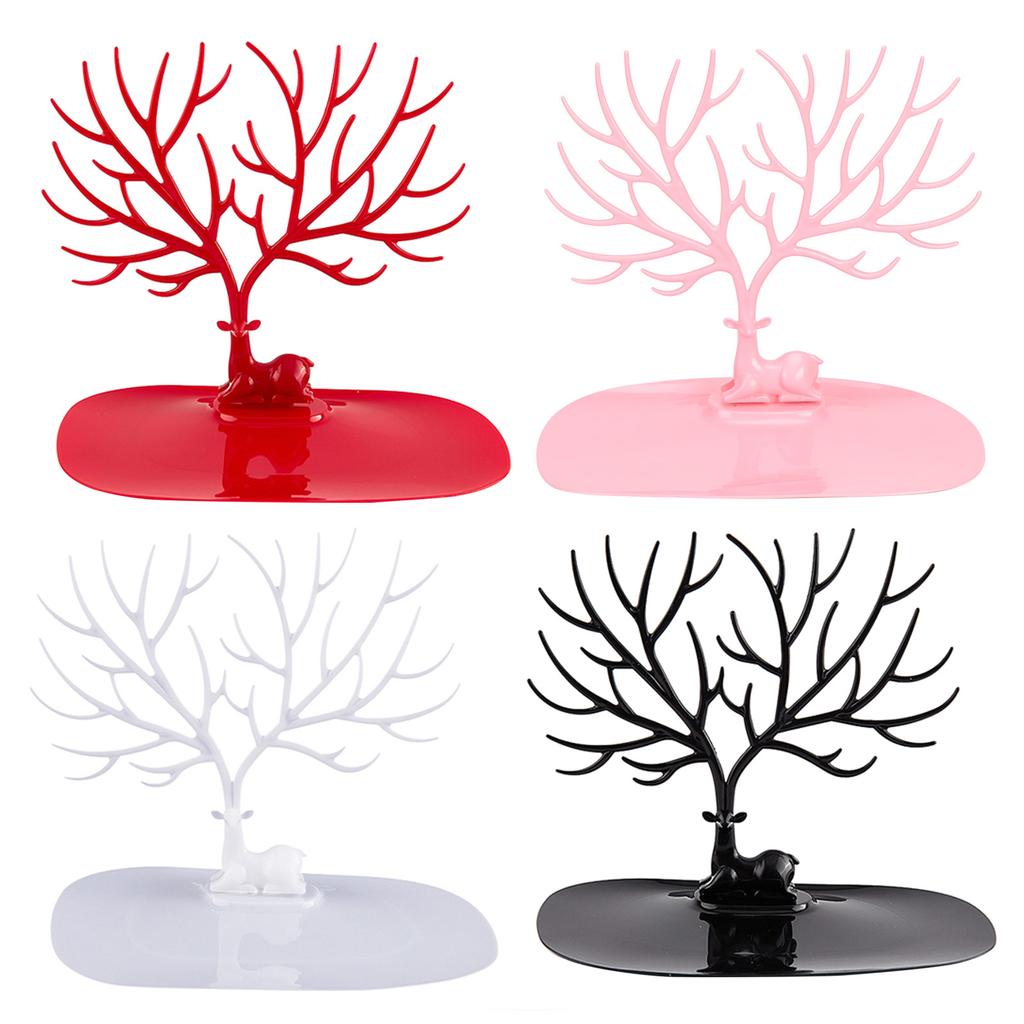 Jewelry Display Rack Deer Tree Display Stand Deer Antler Jewelry Organizer Holder Storage Rack for Home Shop Necklace
