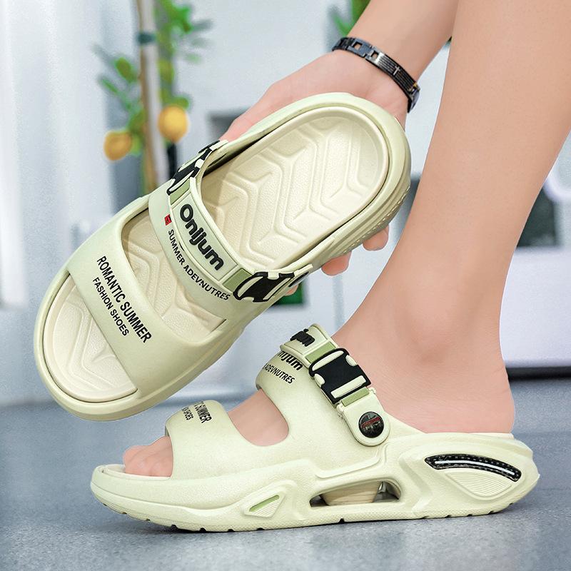 

Тапочки мужские 2025 лето новые повседневные легкие для отдыха уличные спортивные приморские для ходьбы по воде двойного назначения пляжные крутые тапочки 45