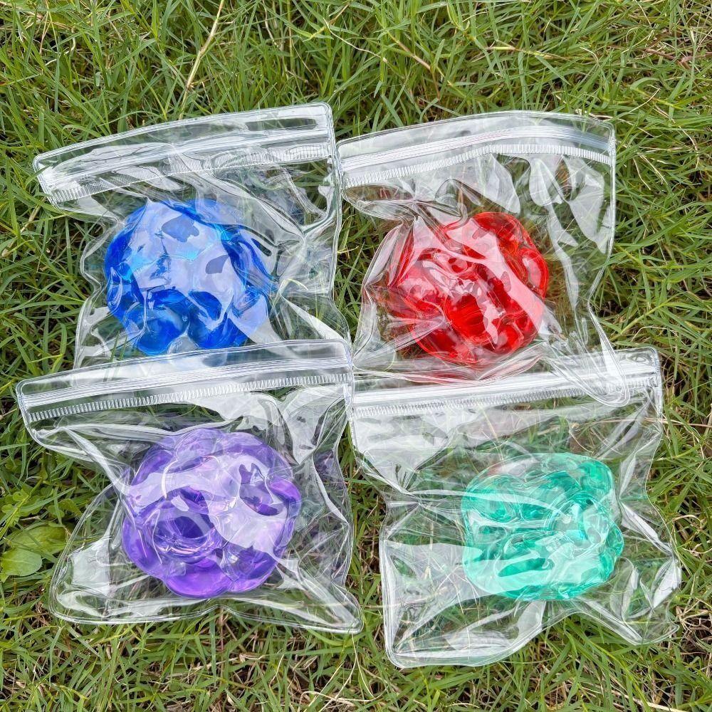 Elastic Transparent Crunchy Squeeze Toy Super Soft Pearls Squeeze Toy Children