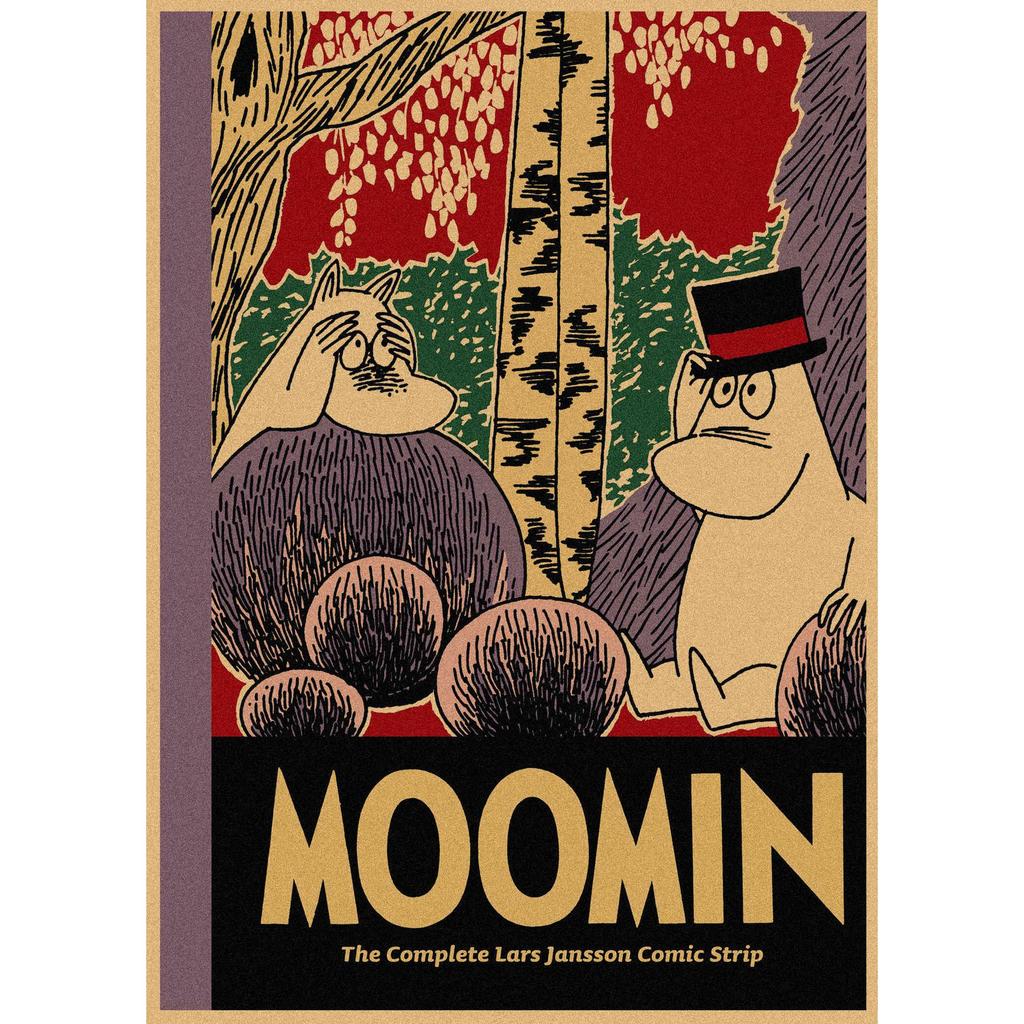 Moomin Family Retro Cartoon Poster Wall Art Mural 397