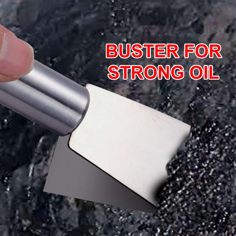 1 ST Mångfunktionell Rostfri Stål Köksrengöringsslickepott Skrapa Isavfrostning Borttagare Oljefläck Rengöringsverktyg Kök