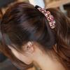 Korean Style Crystal Hair Claws Elegant Sweet Hairpins Rhinestones Banana Clip  For Women Girls