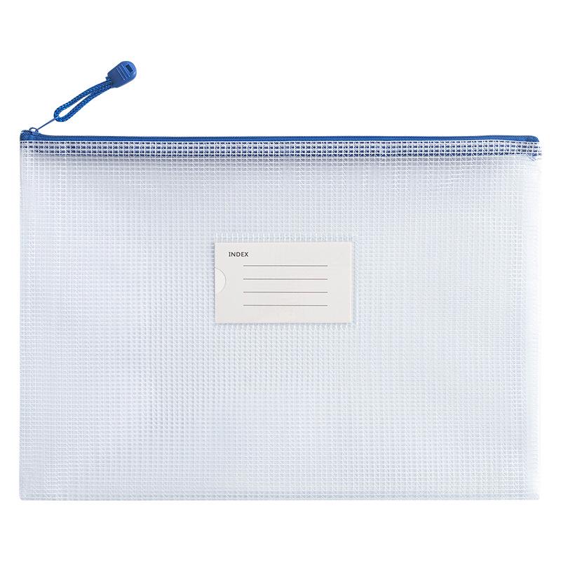 Transparent A4 Zipper Bag - Large Capacity, Waterproof Document Storage for Students