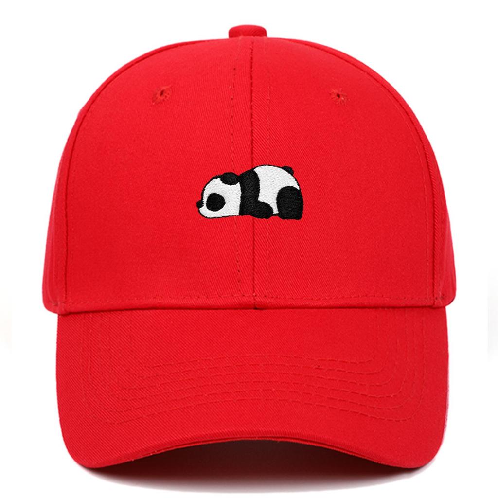 Panda Embroidery Baseball Cap - Unisex Summer Sports Hat, Custom Logo, Various Colors