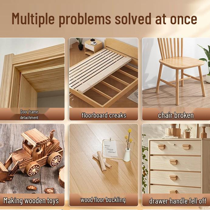 0.01 Beginner Offer: Universal Woodworking Glue for Strong Wood Adhesion and Furniture Repair