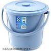 Risu Berg Bucket, Round, Blue, 8L, Made in Japan, 8SB